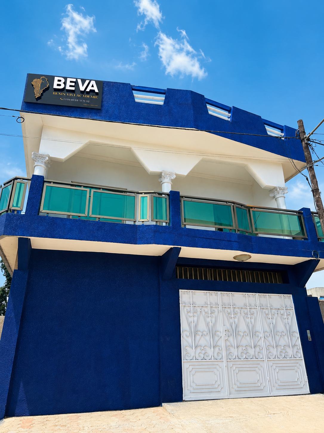Le bâtiment BEVA à Atrokpocodji